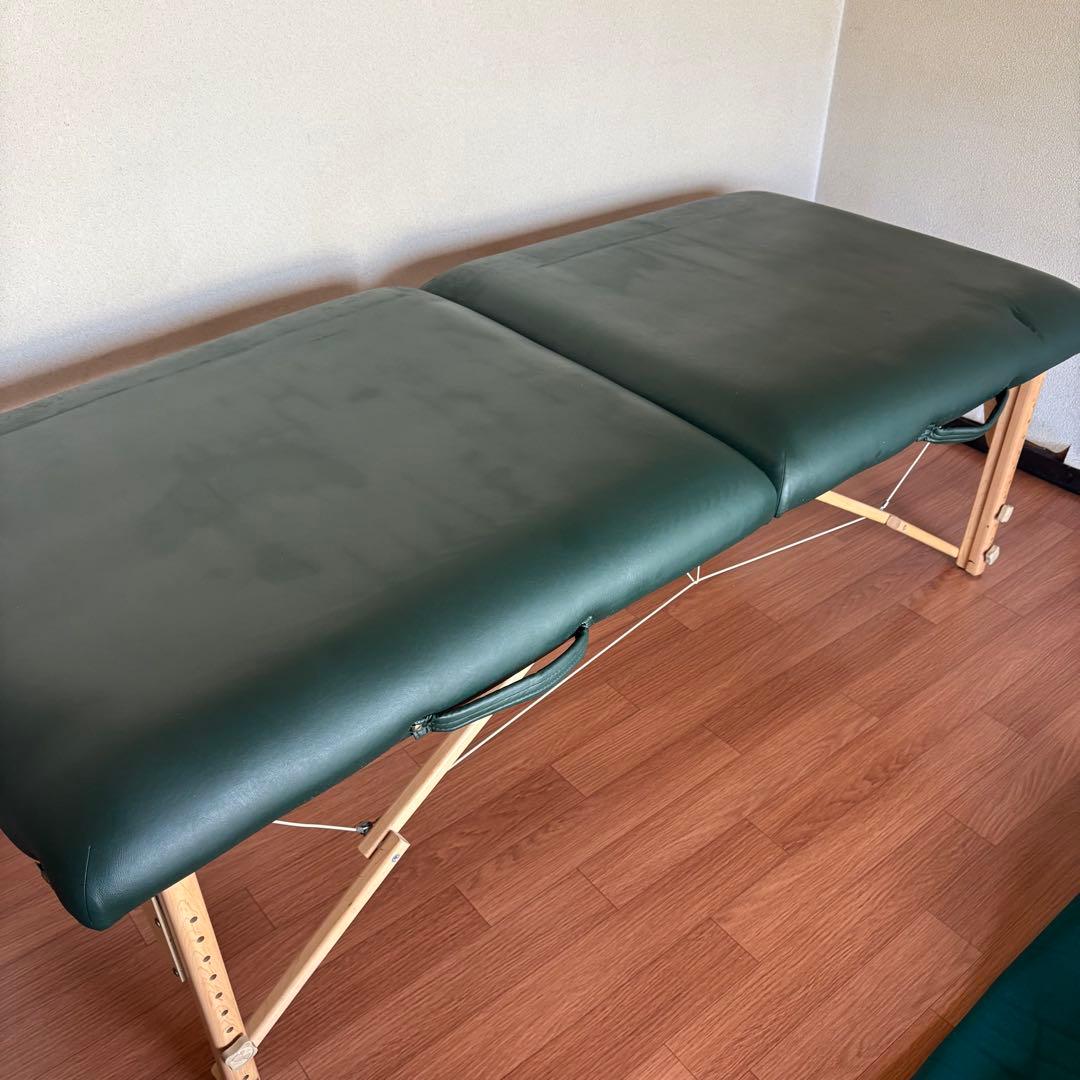 EARTHLIFTE 折りたたみベッド グリーン　マッサージ　アースライト