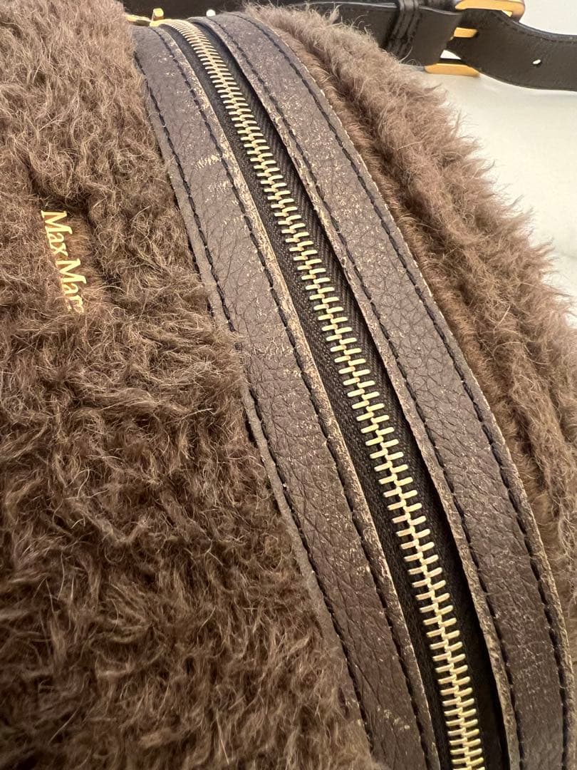 Max Mara テディベア　ブラウンボディバッグ