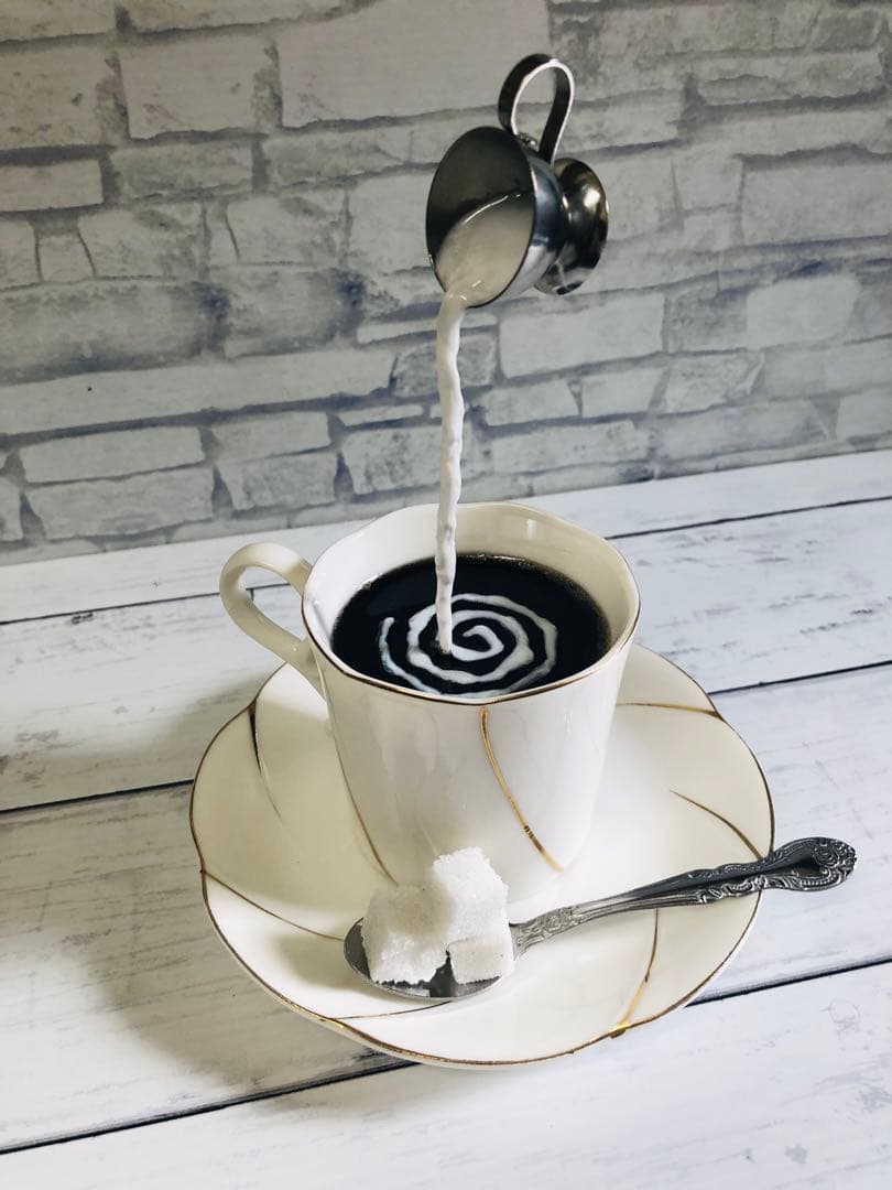 はく　食品サンプル　りんご飴　持ち上げコーヒー