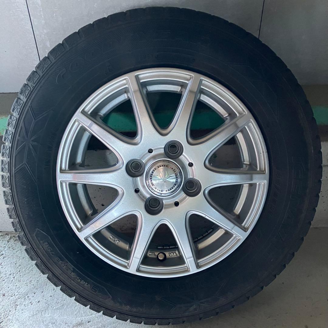 NBOX GOODYEAR アイスナビ6　13インチ スタッドレスホイールセット