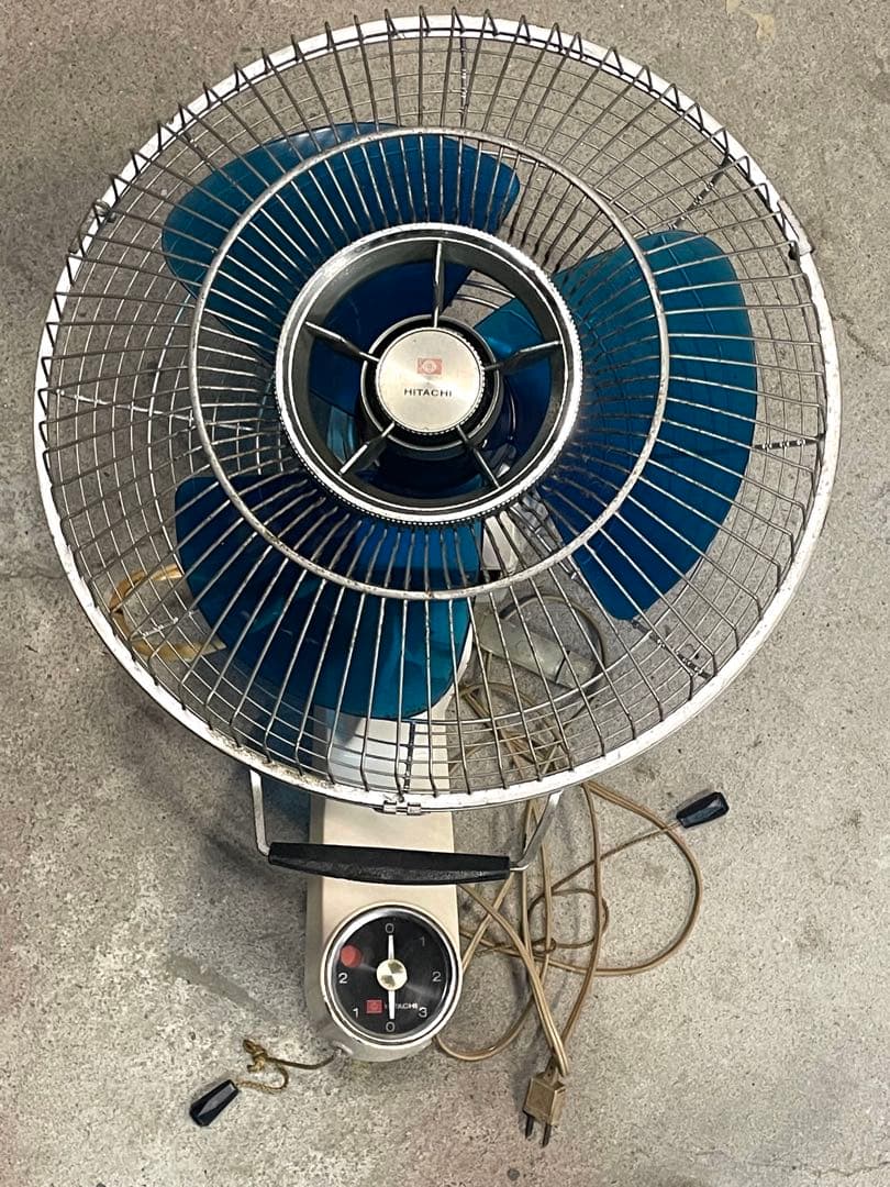 HITACHI レトロ扇風機　壁掛け用　B-673形【動作品】