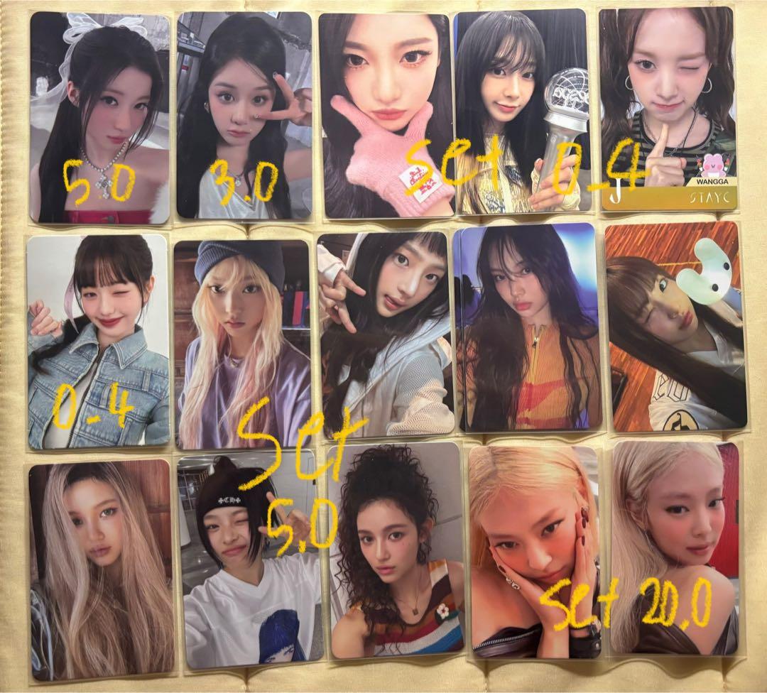 タレントカード BLACKPINK Newjeans aespa baby monster