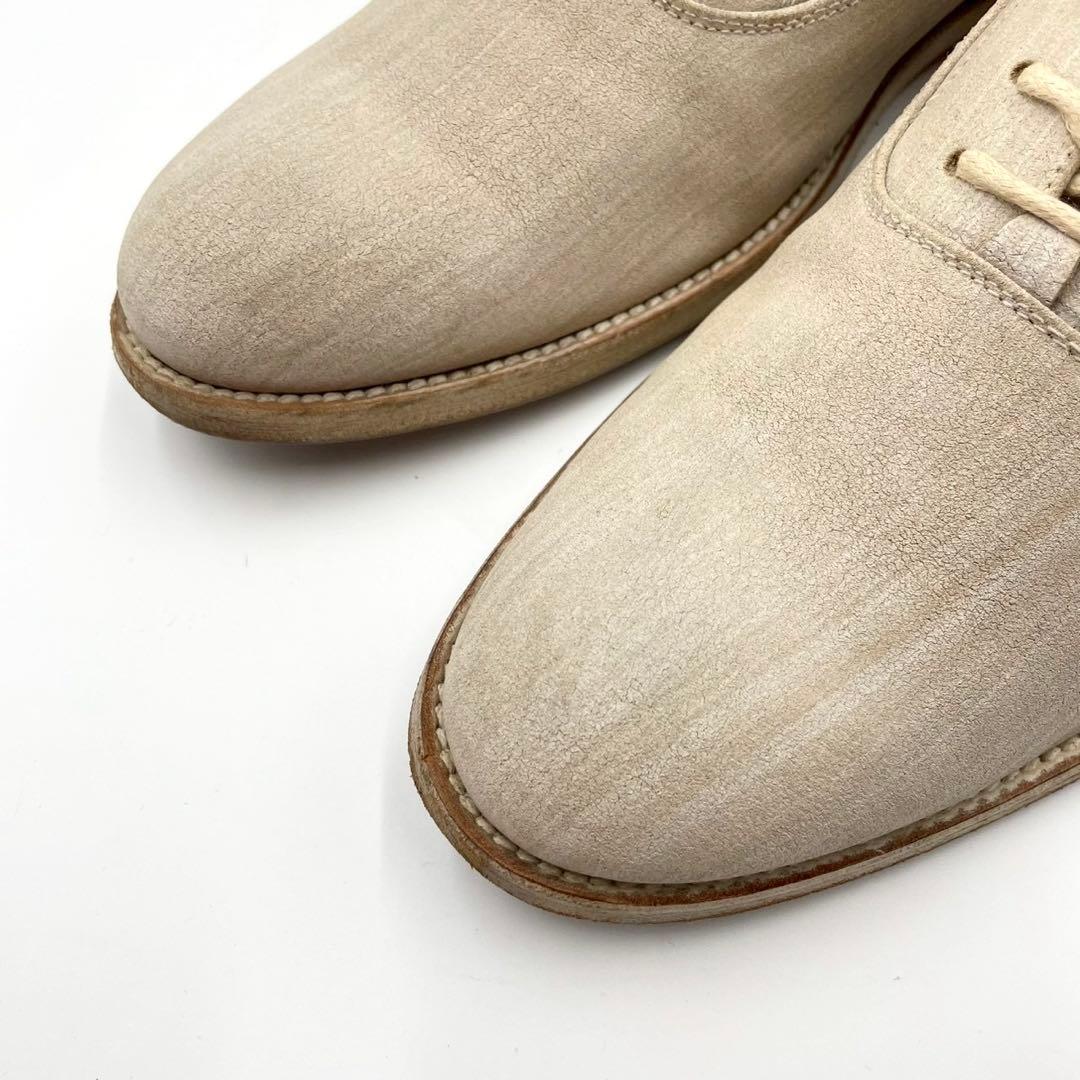 ブッテロ ドレスシューズ 703 内羽根 プレーントゥ 42 ベージュY1533