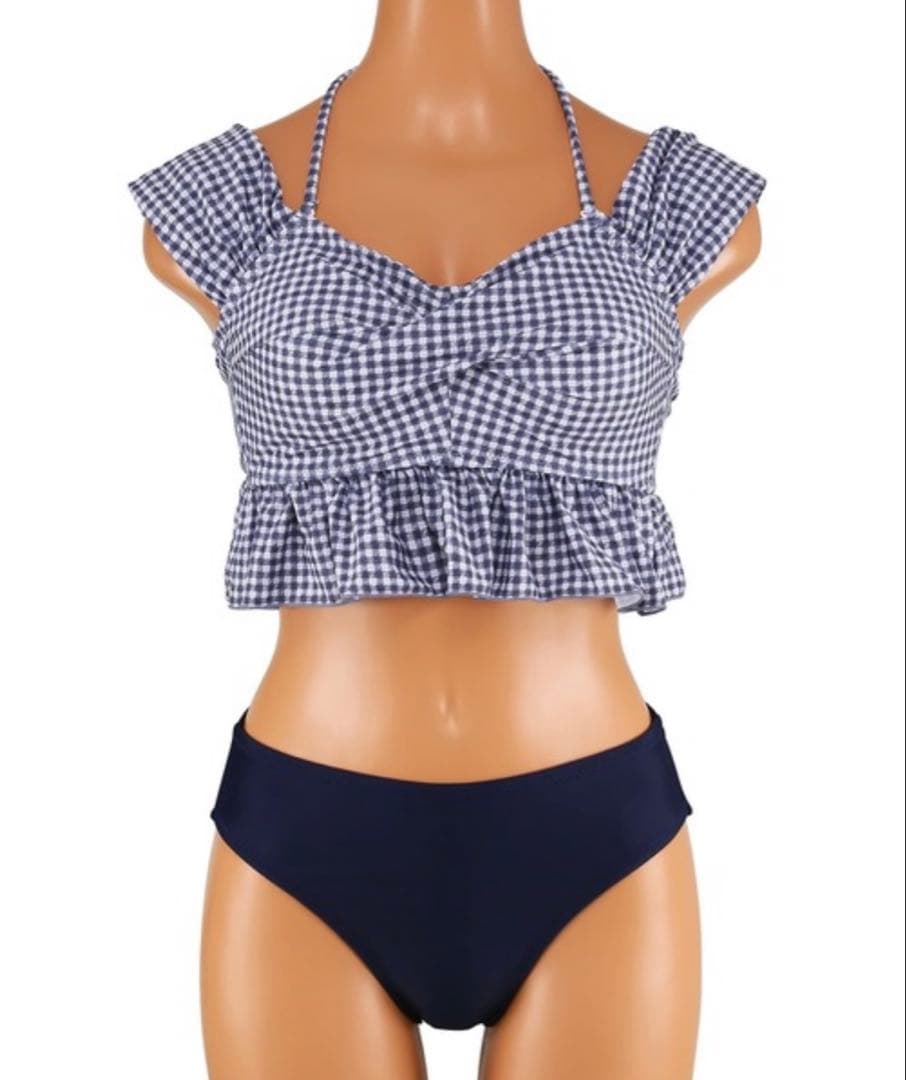 三愛水着 gingham check 3点セット「Totasu eleven」