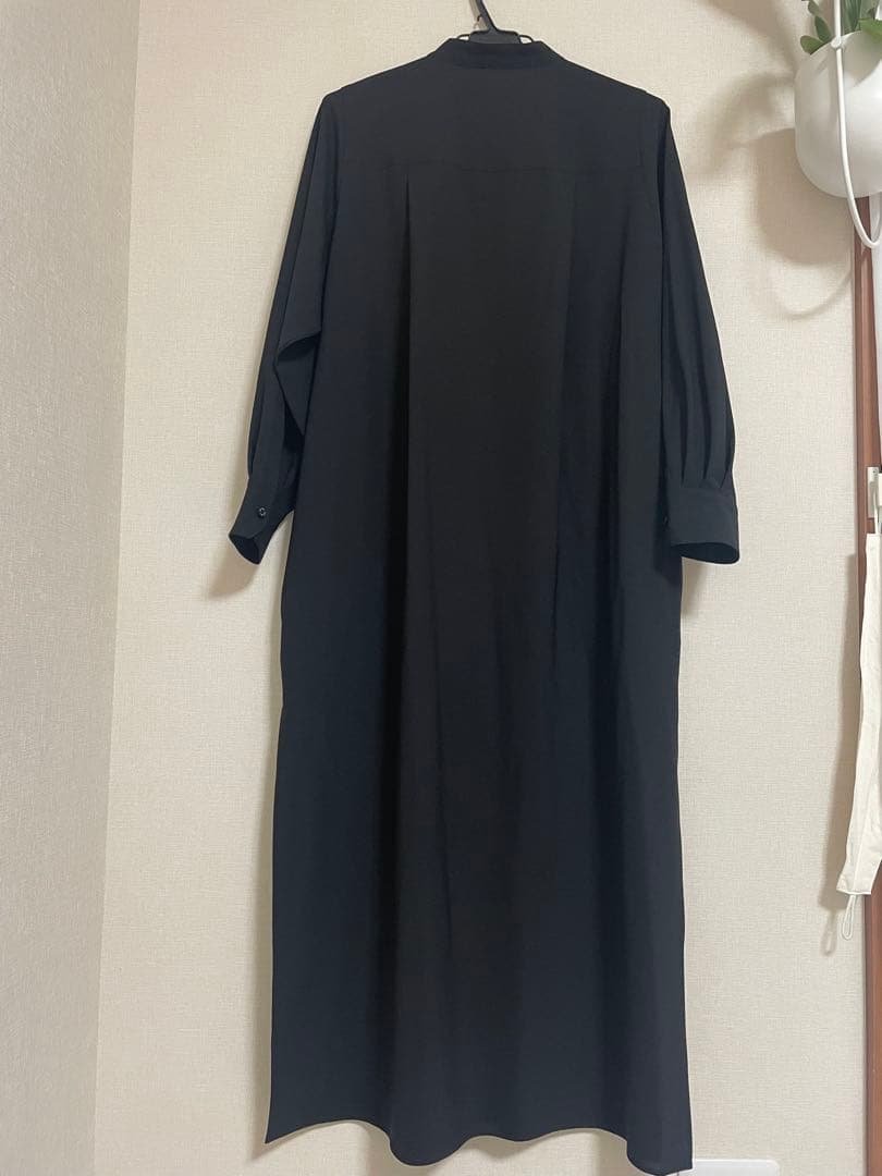 HYKE ハイク シャツロングワンピース ブラックsize 1