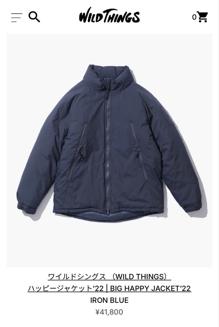 WILDTHINGS ワイルドシングス　HAPPY JACKET’22 ハッピー