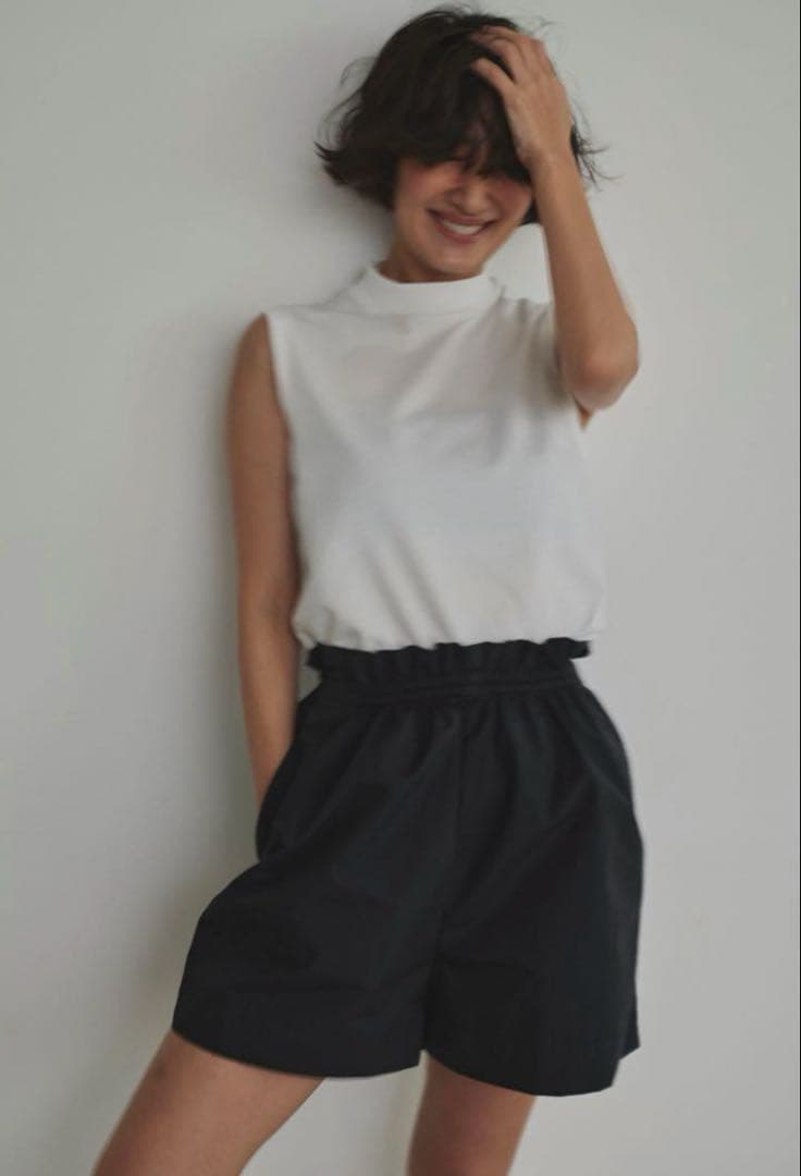 ナラ　Nalaショートパンツ ギャザーショートパンツ