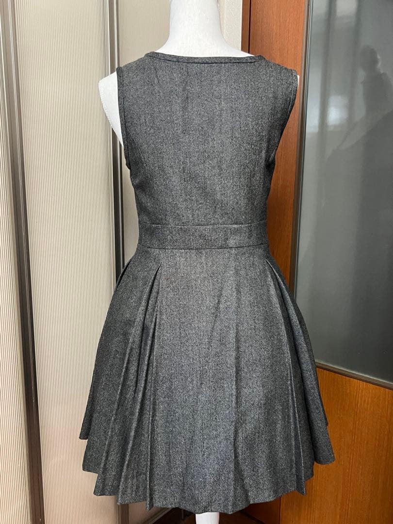 Jane Marple ジェーンマープル ワンピース ジャンパースカート グレー