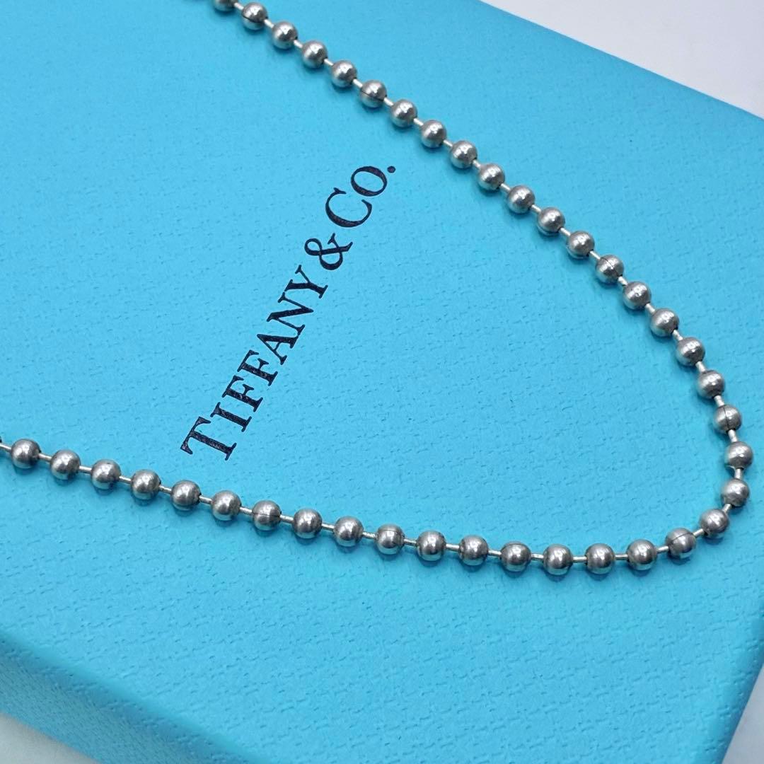 【美品】ティファニー　50cm　ボールチェーンのみ　ネックレス　シルバー