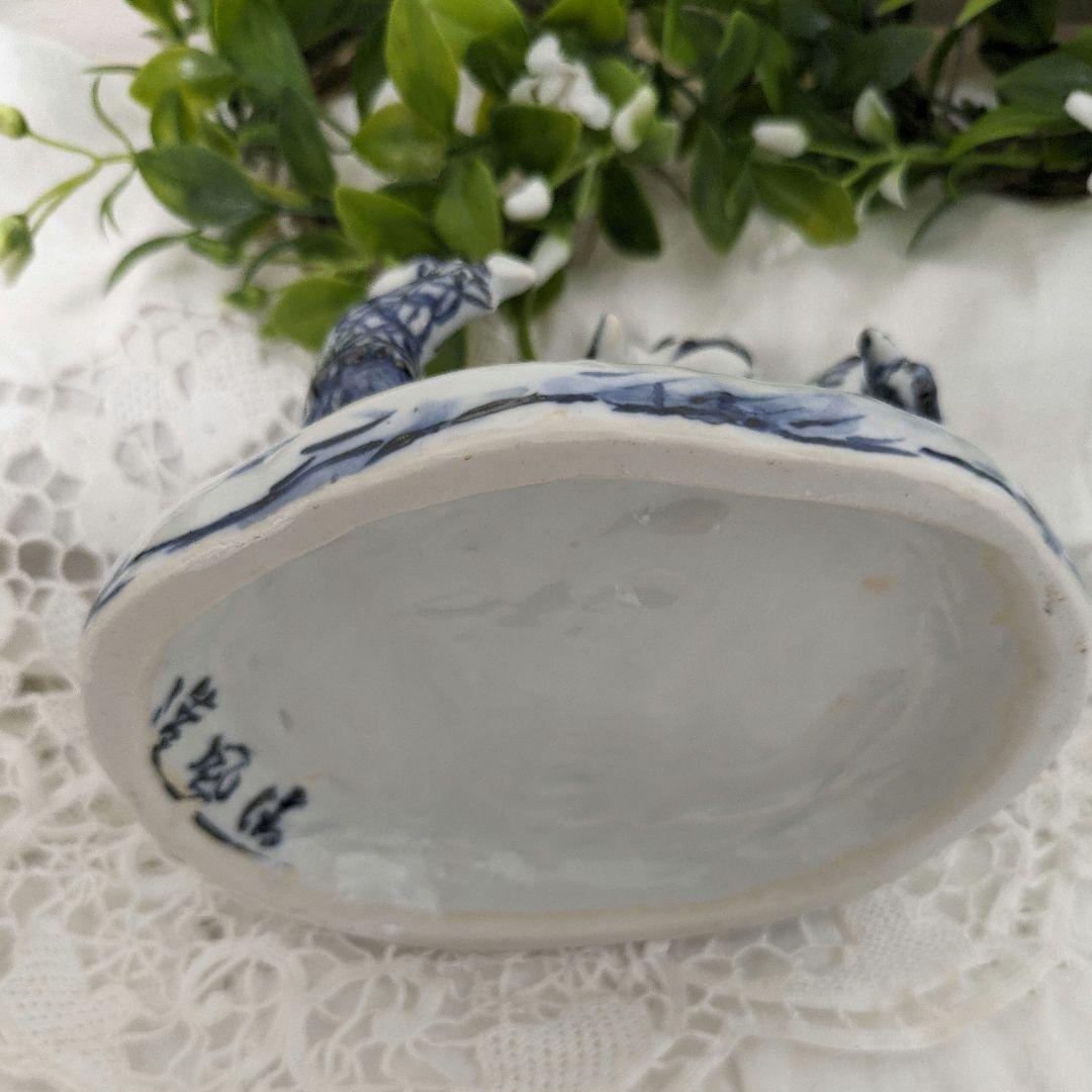 京焼清水焼　5代清風与平作　　　　　　　遊び唐子の置き物　(手作り )