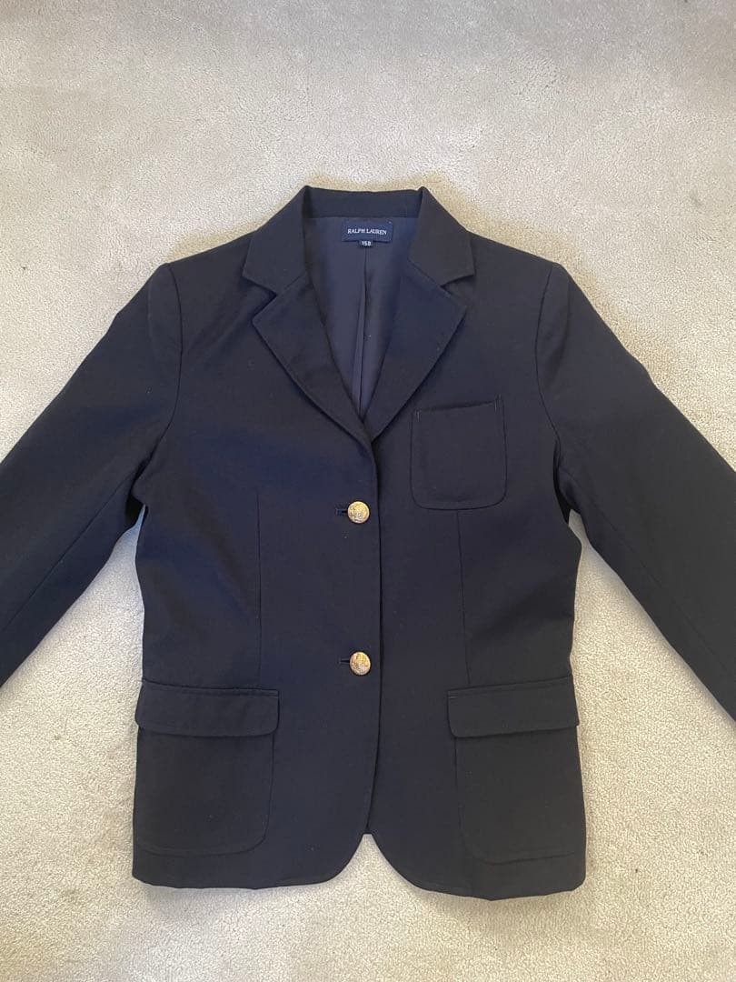 ラルフローレン　紺ブレザー150 金ボタン