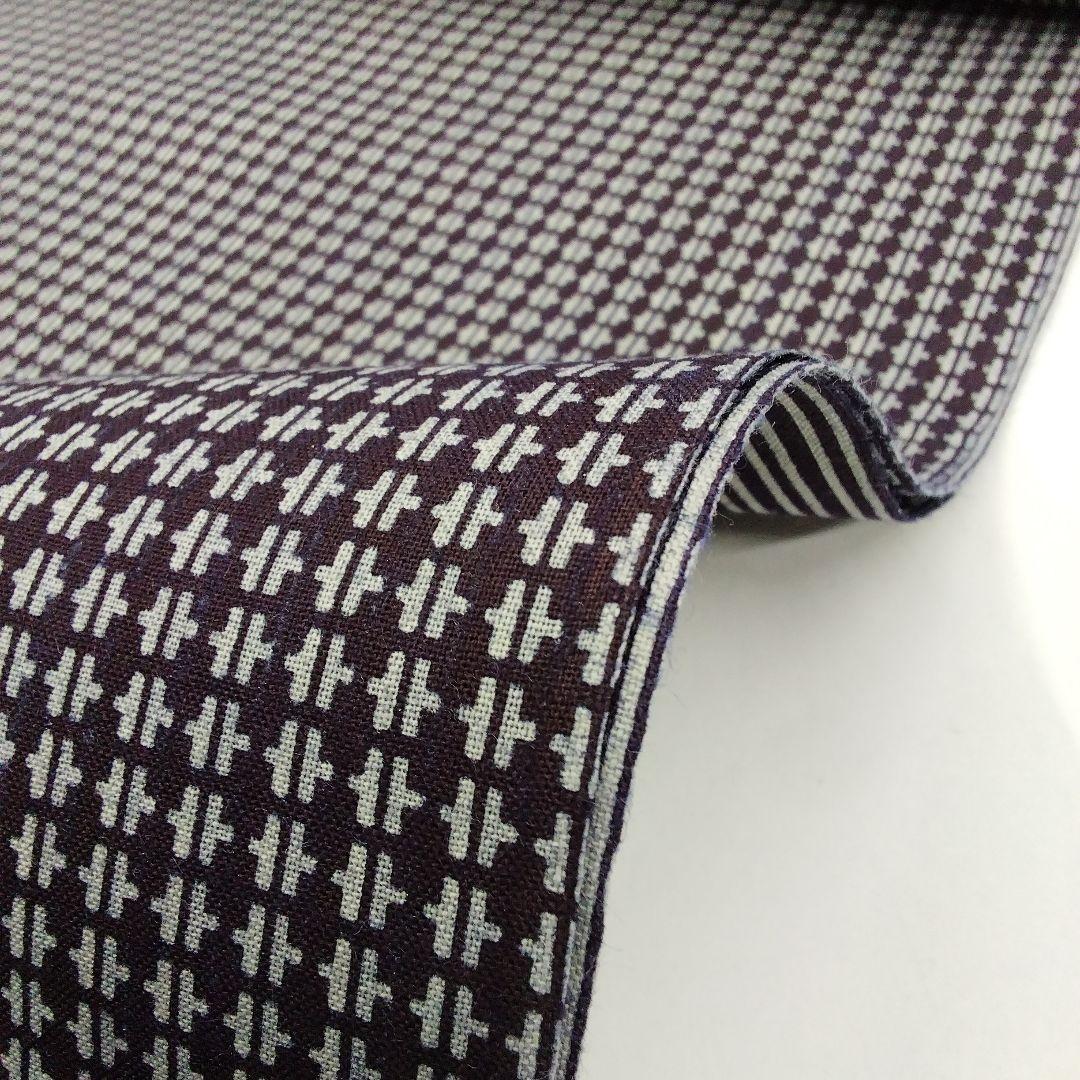 mimissu♡薩摩浴衣　裏柄変り　両面染め　濃紫　東京本染　　#1137