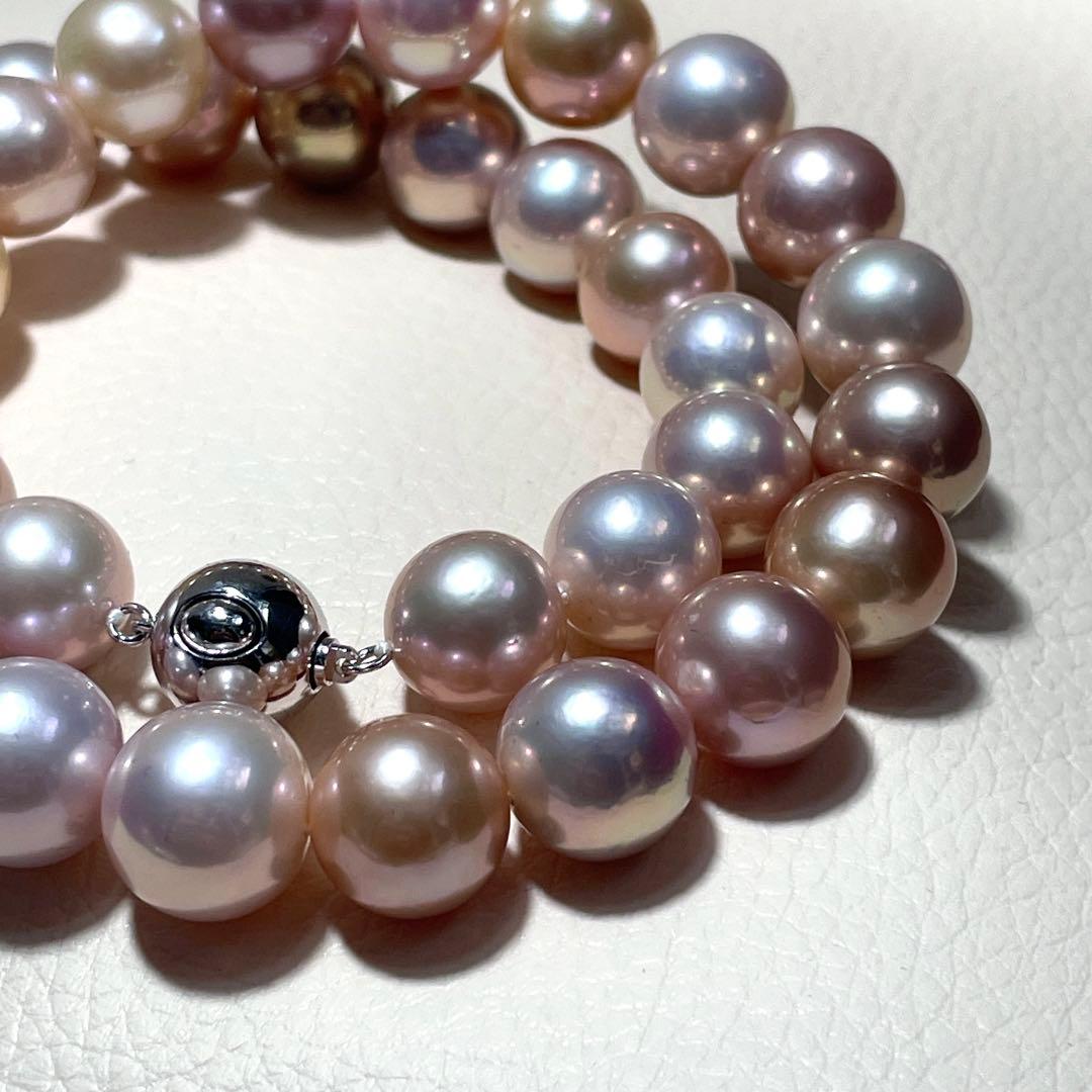 定額100万&未使用✨️ 本真珠 パール ネックレス 約11~12m 大珠