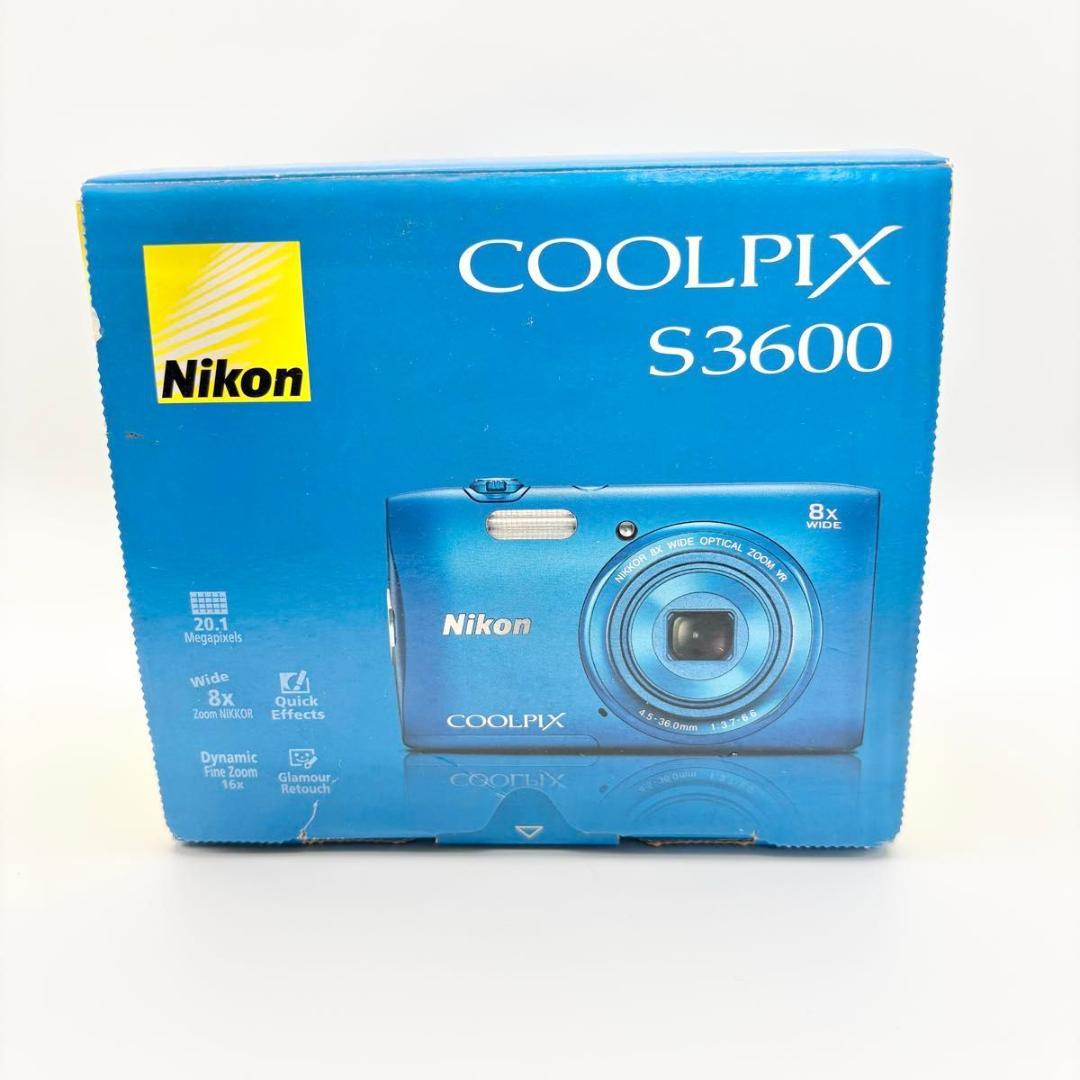 Nikon ニコン COOLPIX S3600 ブルー クールピクス　コンデジ