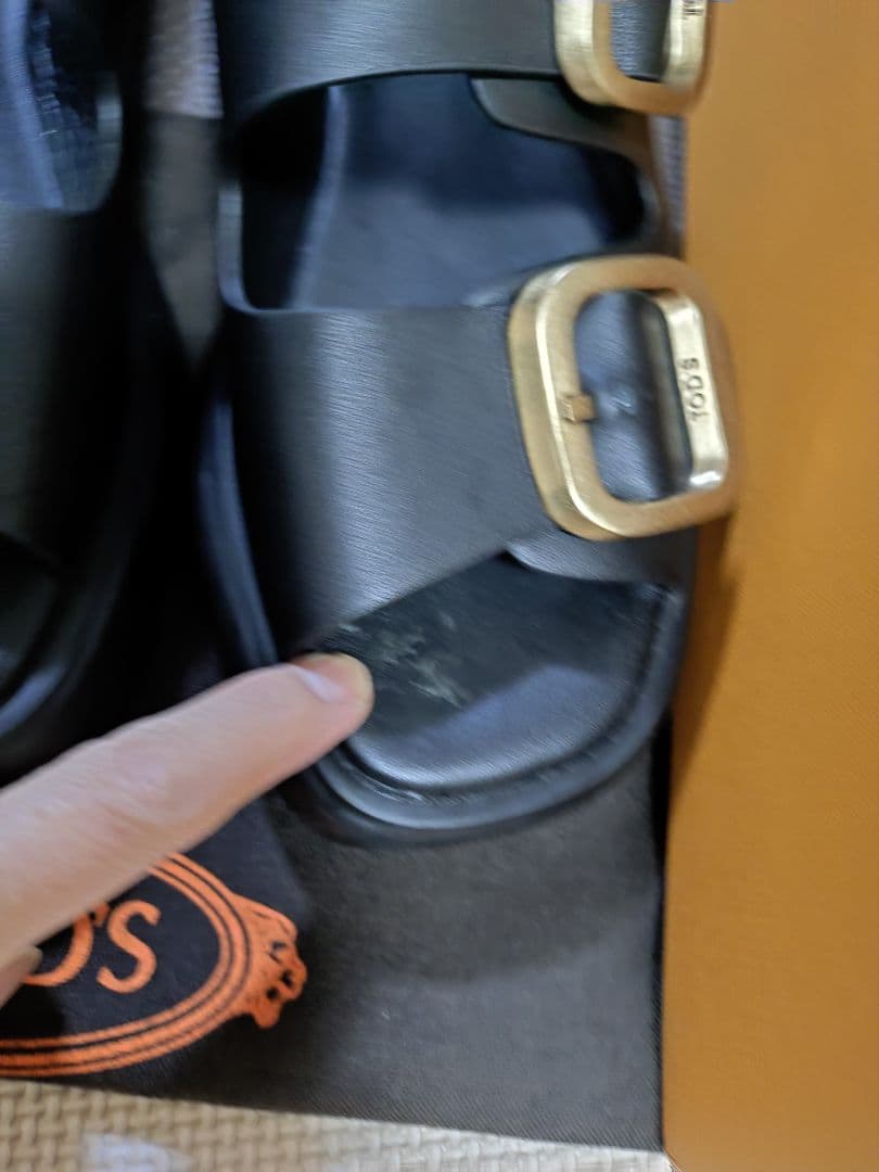 ✿　TOD'S サンダル ゴールドバックル　37