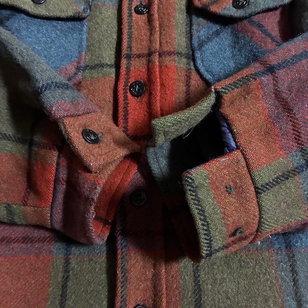 【H】50s-60sSearsウールジャケット オンブレチェック