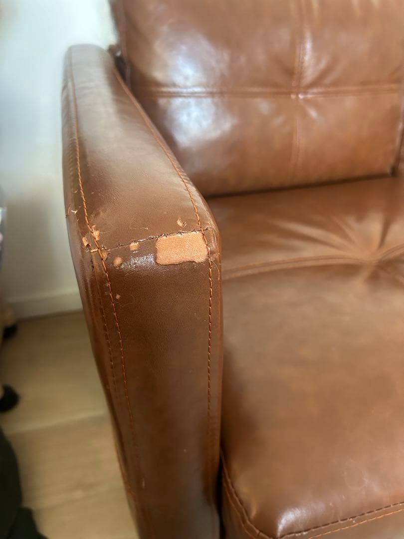 カルロス　3人掛けL字ソファ　オットマン付き