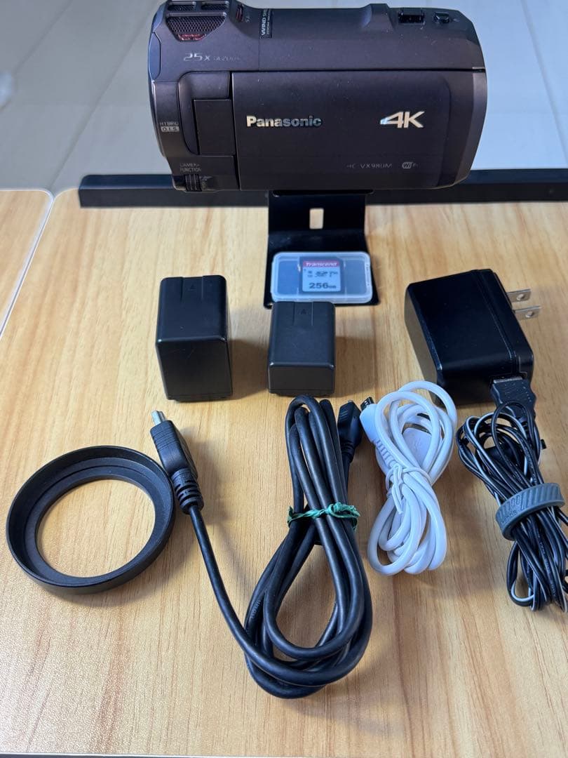Panasonic HC-VX980M 4Kビデオカメラ 256GB SDカード