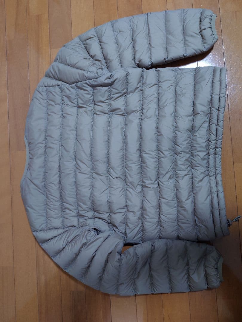 DANTON | クルーネック インナーダウンジャケット ベージュ Ｍサイズ