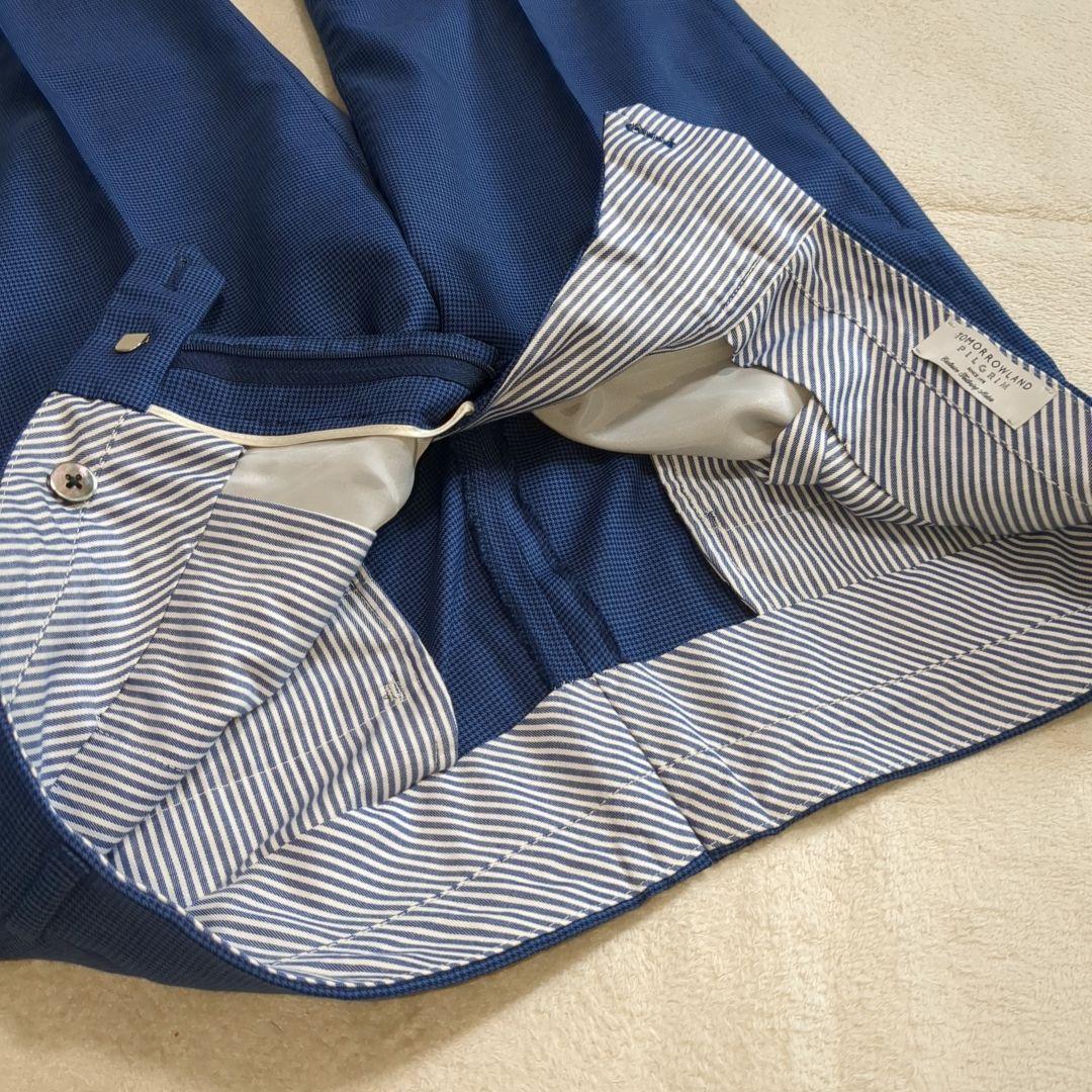 トゥモローランド ピルグリム カノニコ別注 48サイズ ウール シルク混 ブルー