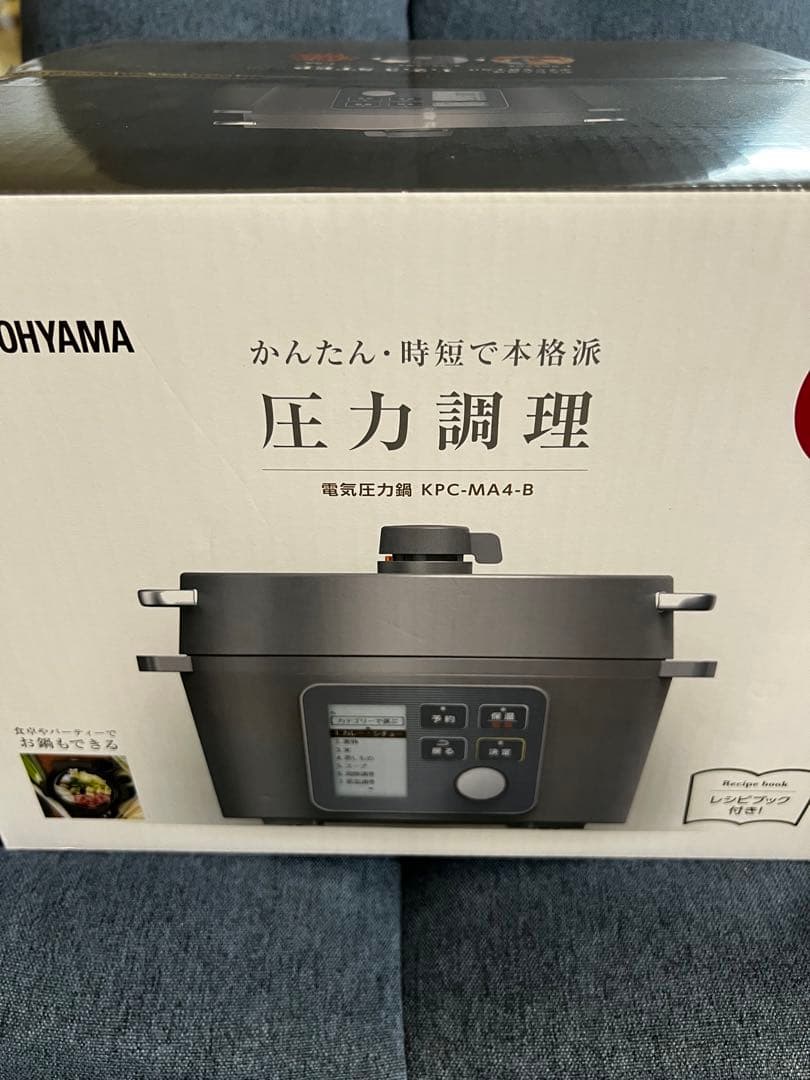 【新品未使用⠀】アイリスオーヤマ 電気圧力鍋 4L KPC-MA4-B