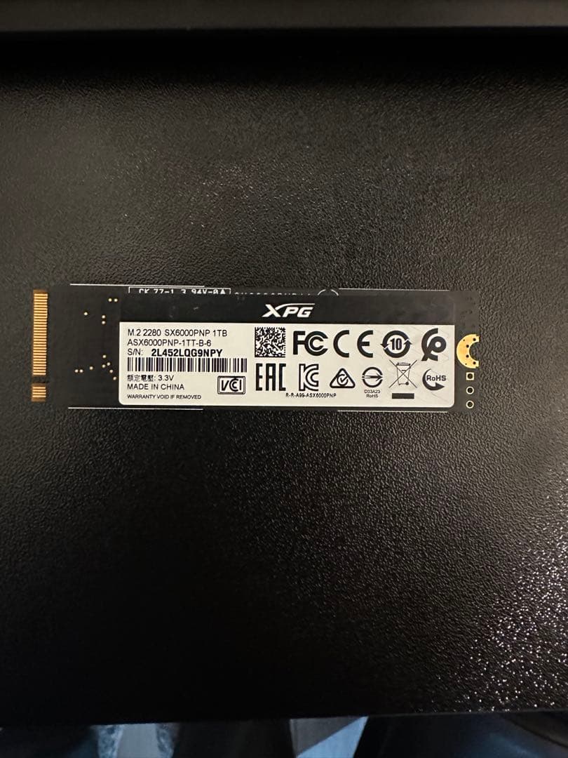内蔵型SSD XPG SX6000 Pro 1TB SSD M.2