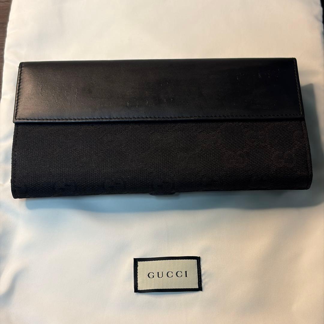 【箱・袋付き】GUCCI グッチ ジャッキー 長財布 シマ