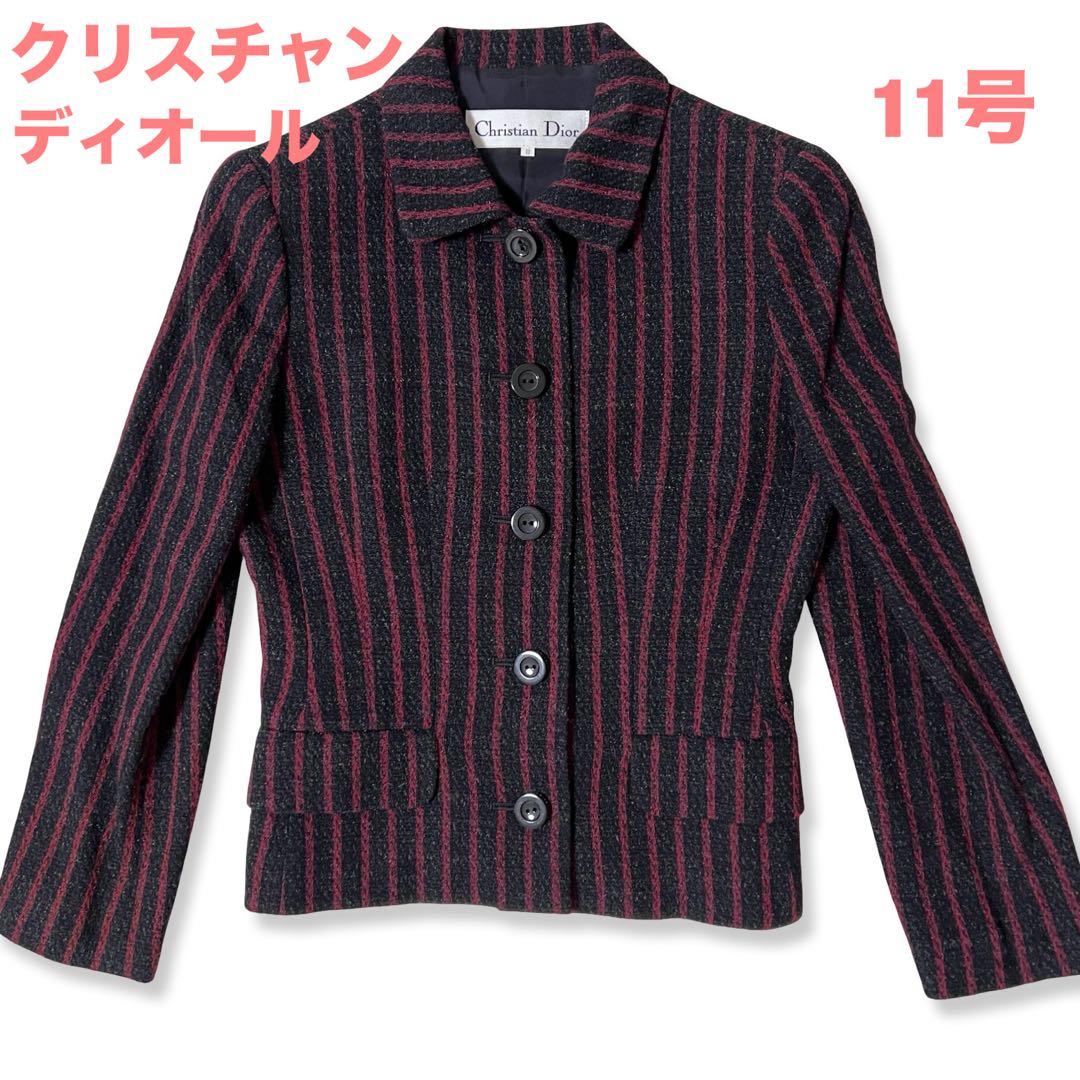 美品・ヴィンテージ Christian Dior ディオール ジャケットウール混