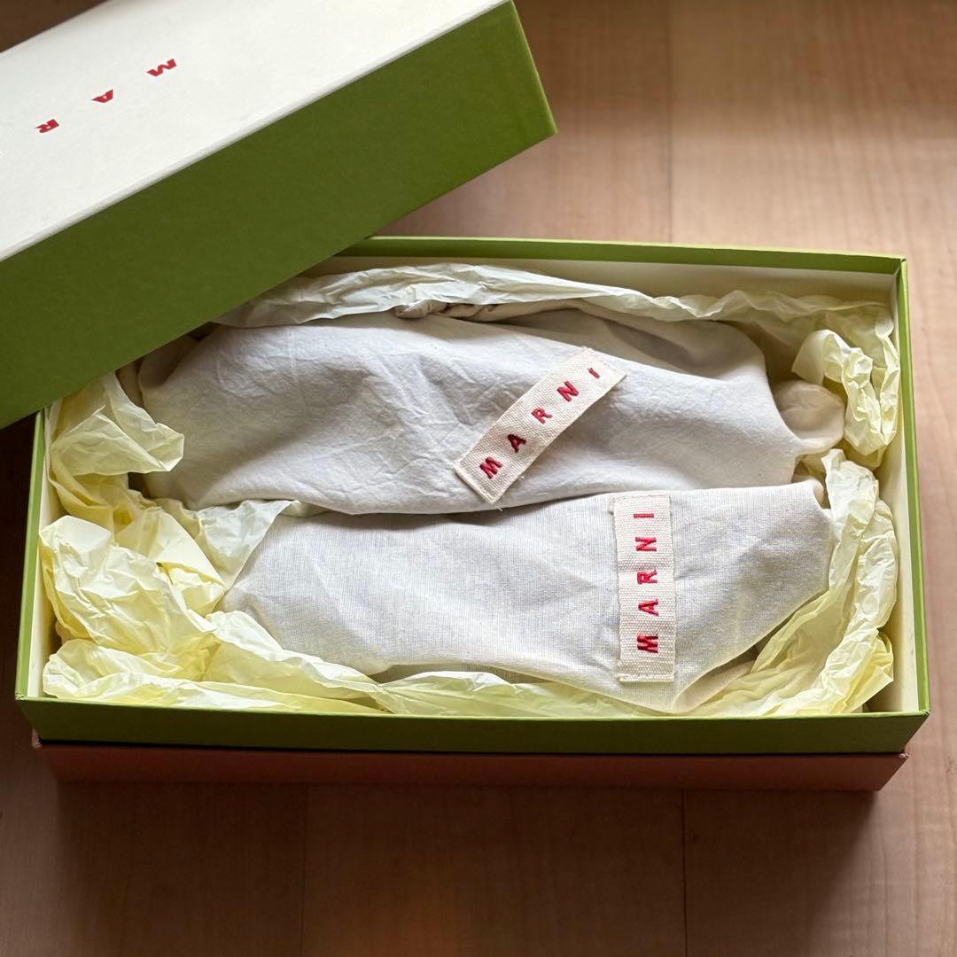 MARNI マルニ クリスクロス スフベット レザーサンダル ブラック 36