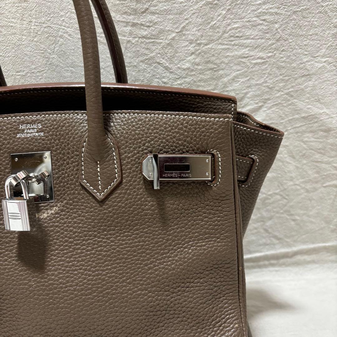 ハンドバック グレージュ エトゥープ 30