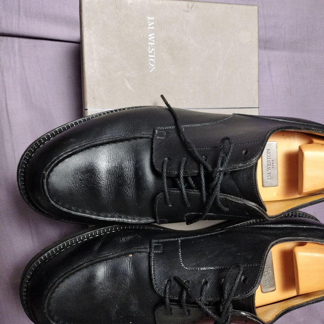 J.M. WESTON ゴルフ 旧ロゴ 8/D ブラック ハーフラバー