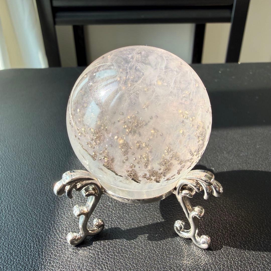 【g's hako】パイライト共生フローライトのスフィアNO.021113