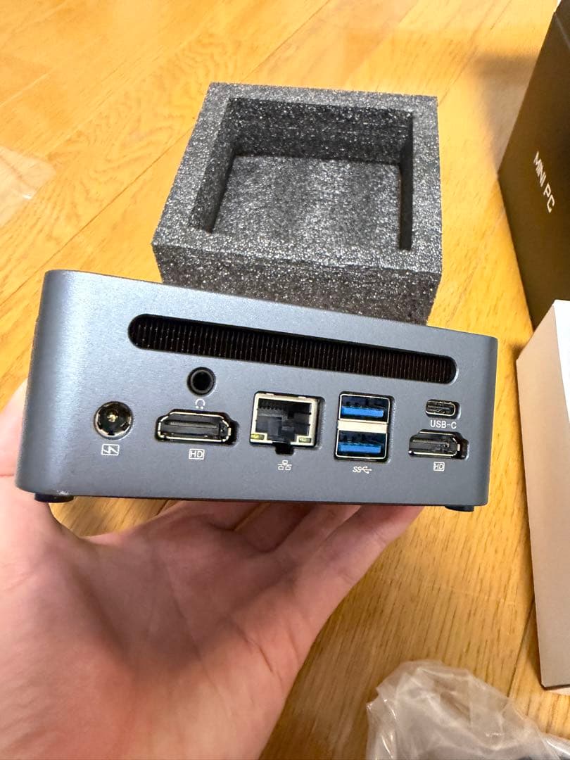 【ジャンク】ミニPC AMD Ryzen5 5625U 6コア12スレッド