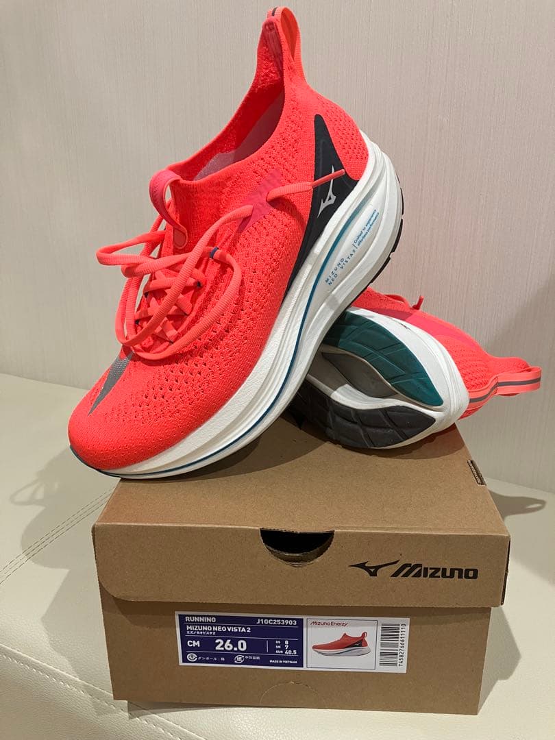 最終値下げ❗️ミズノ/MIZUNO ネオビスタ2 ランニングシューズ