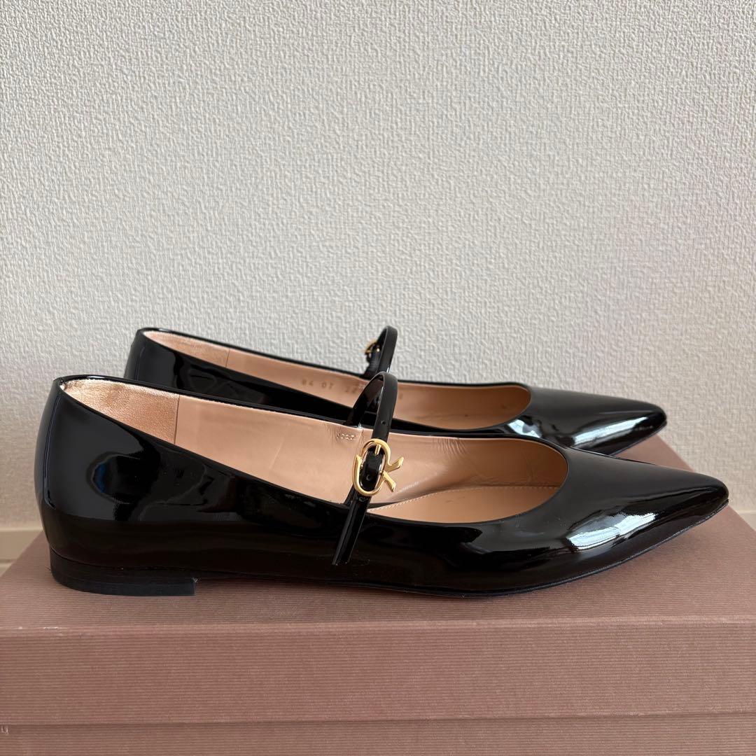 靴 Gianvito Rossi RIBBON JANE BLACK 38