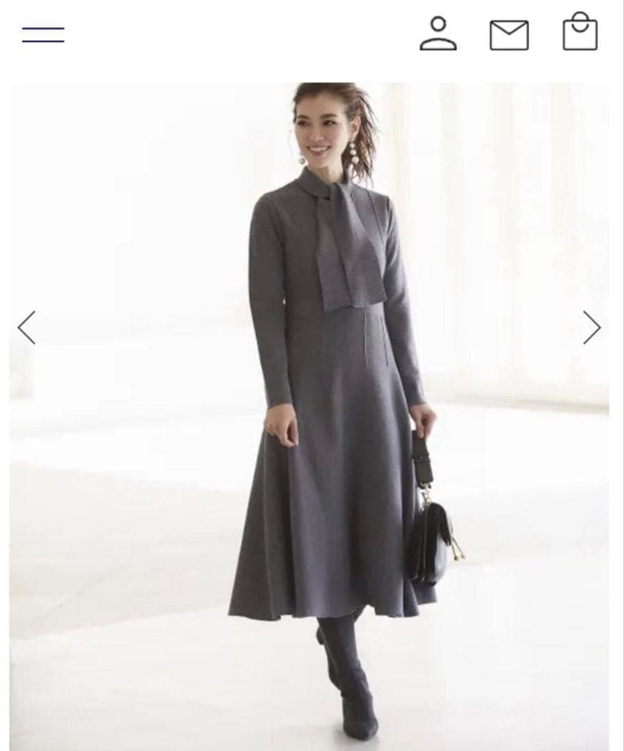 SEVENTEN by MIHO KAWAHITO ボウタイニットドレス