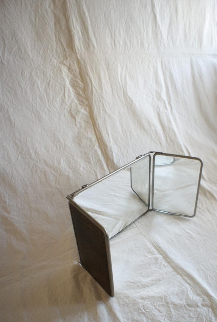 蛍　様　フランスアンティーク　折り畳み　ミラー　ドレッサー　鏡　シャビー