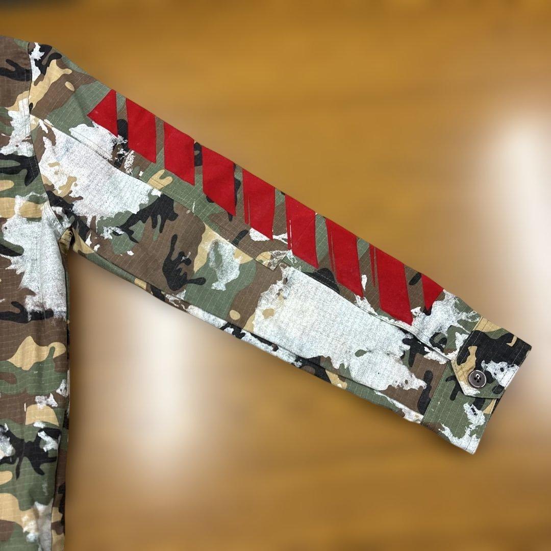 美品　OFF-WHITE オフホワイト ジャケット ミリタリー カモフラ 迷彩