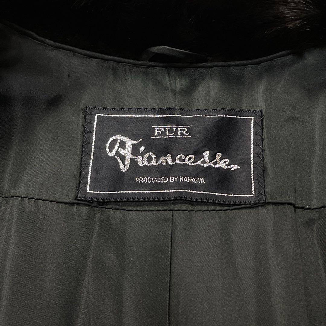 【美品】Fiancesse ミンクファーコート 毛皮 ブラウン 11 毛並み◎