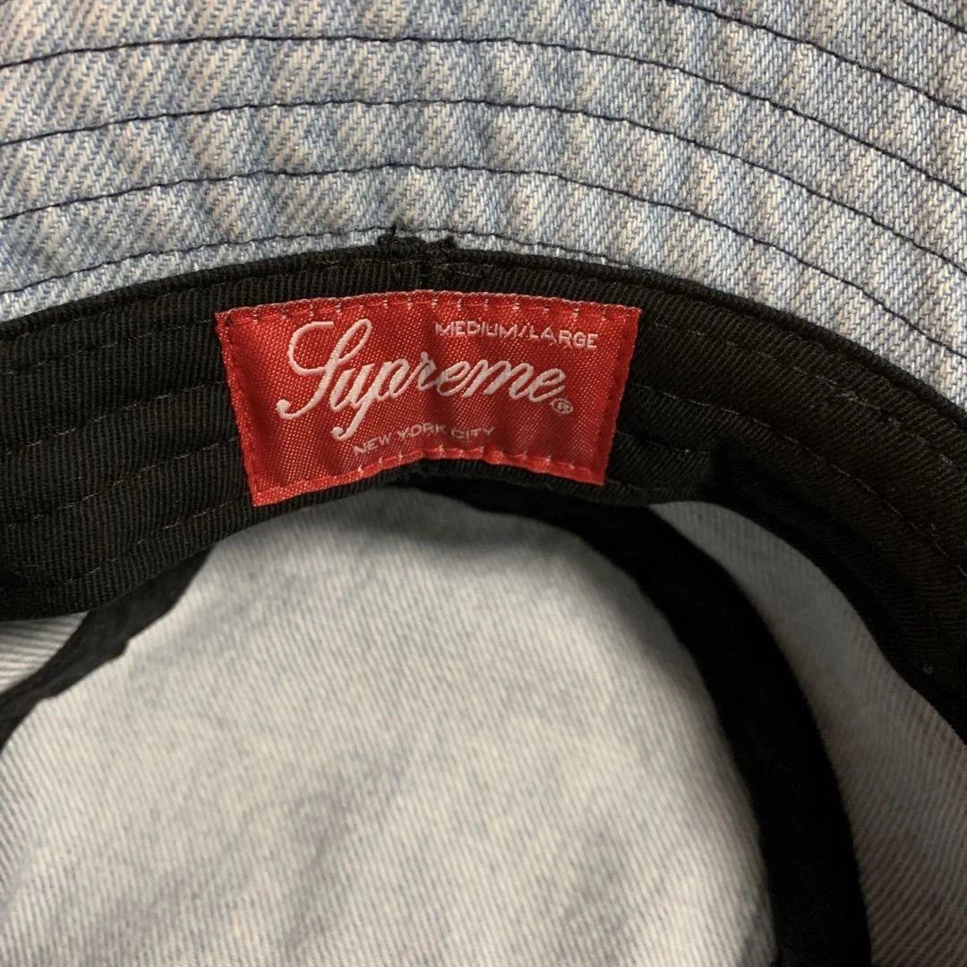 帽子 Supreme Outline Crusher Denim bucket hat