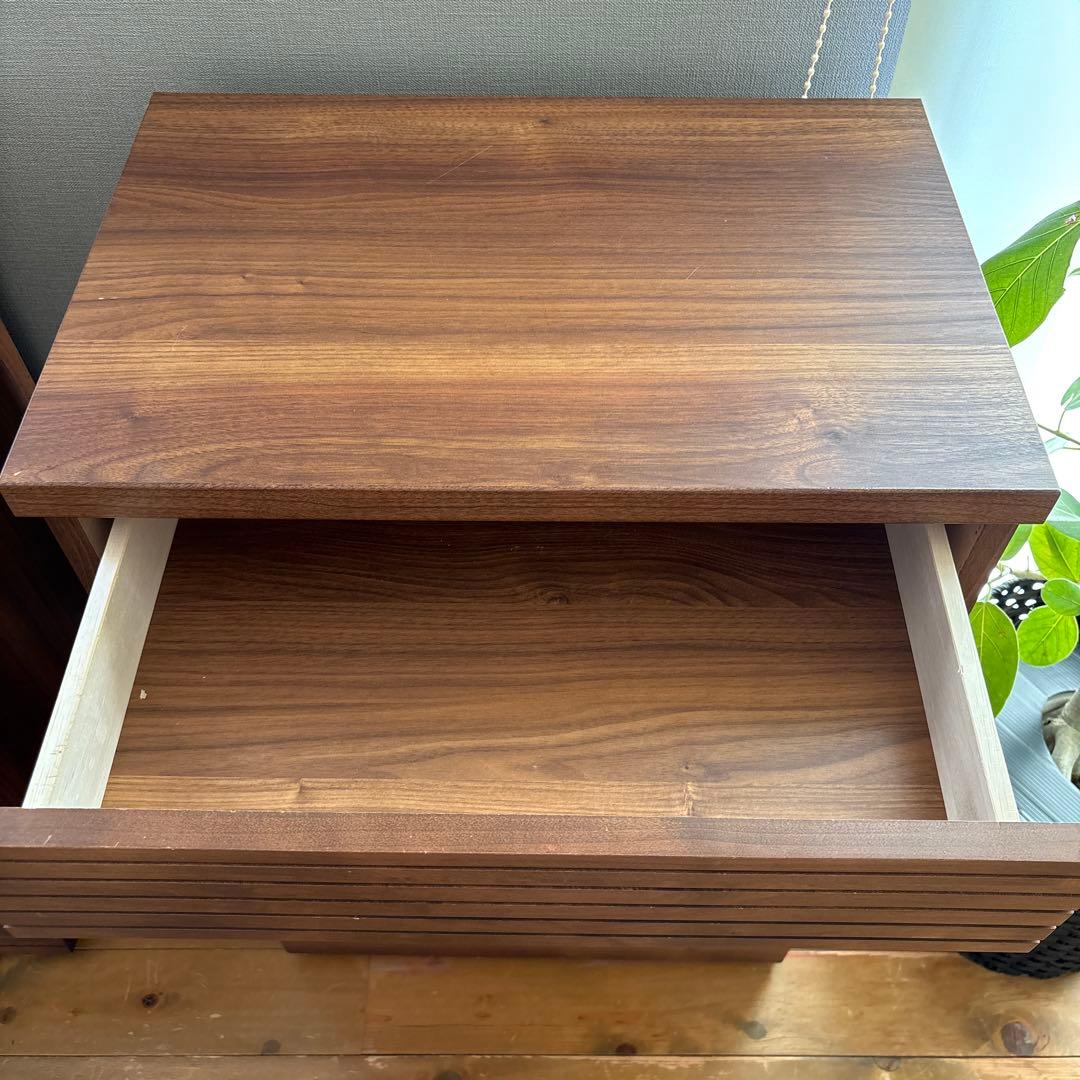 再値下げ　①大川家具　チェスト　ウォールナット