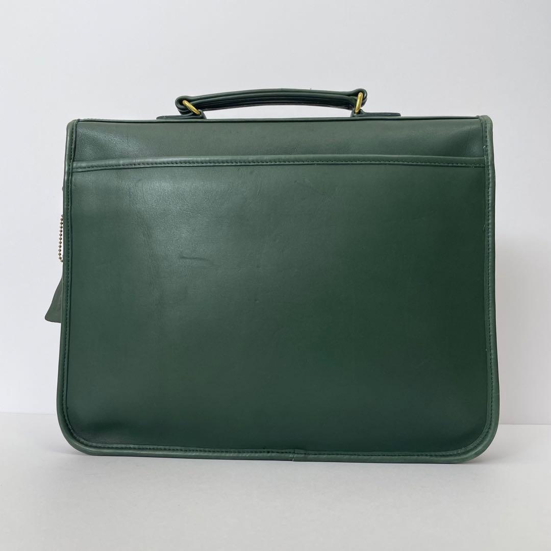 希少 オールドコーチ OLDCOACH ビジネスバッグ ターンロック グリーン