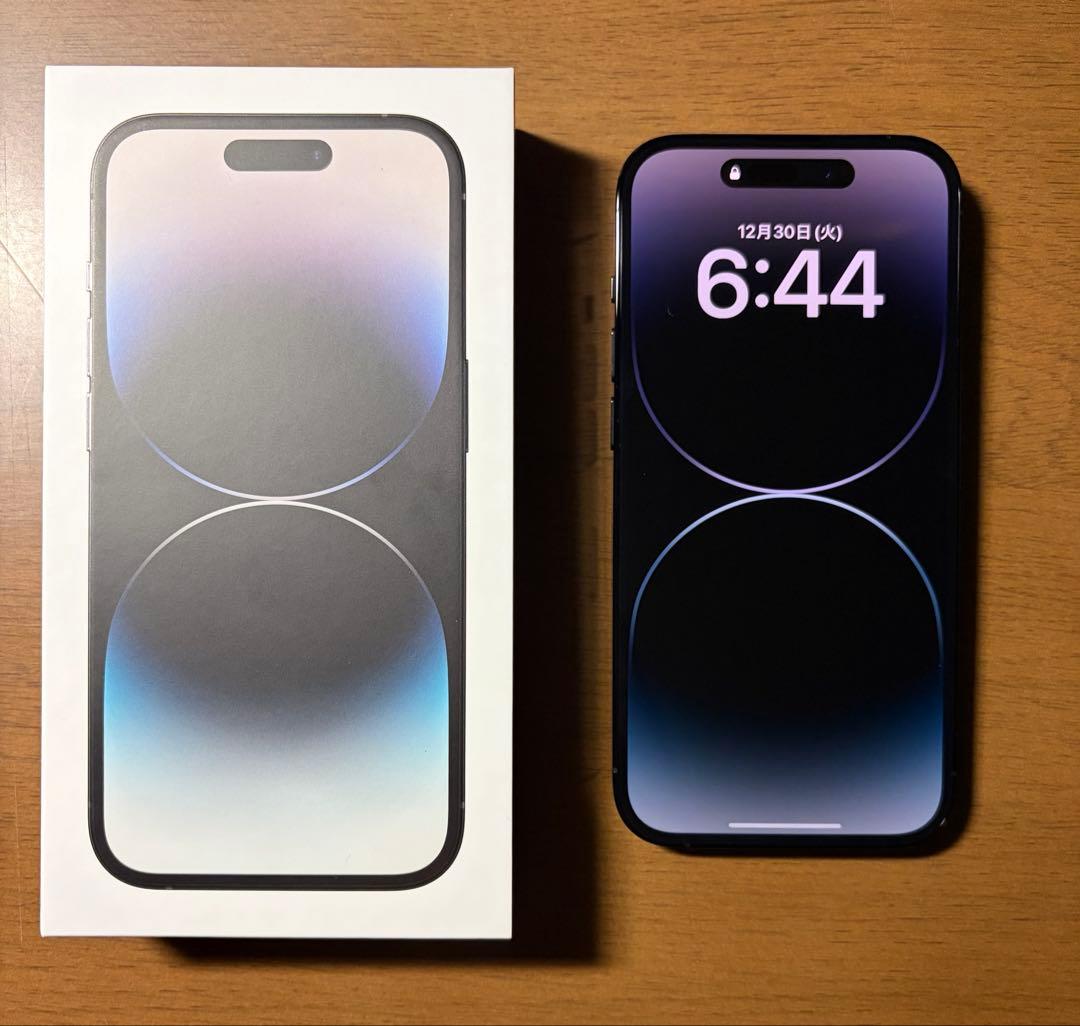 iPhone 14pro256GB スペースブラック 美品 充電容量100%