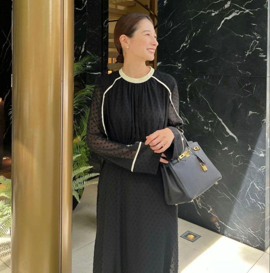 スーツ・フォーマル・ドレス CLANE DOT CUT JAQUARD ONE PIECE