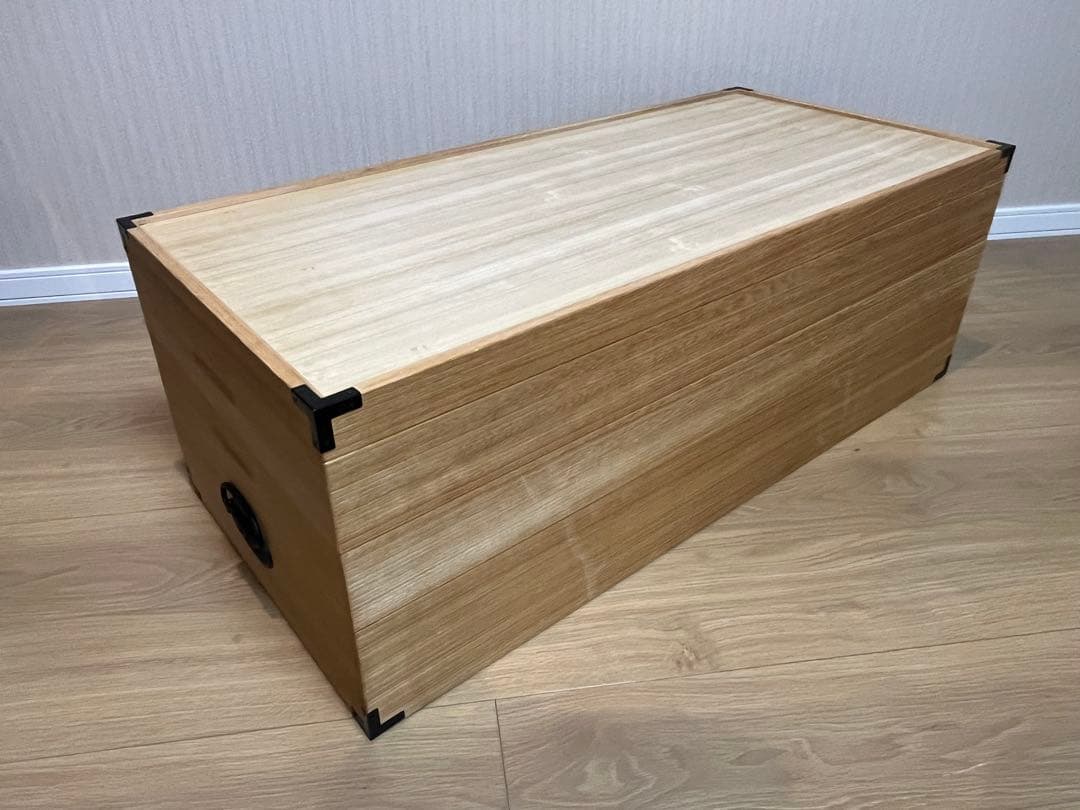 美品★桐の衣装箱　着物・和服・衣装　桐ダンス3段　昭和レトロ