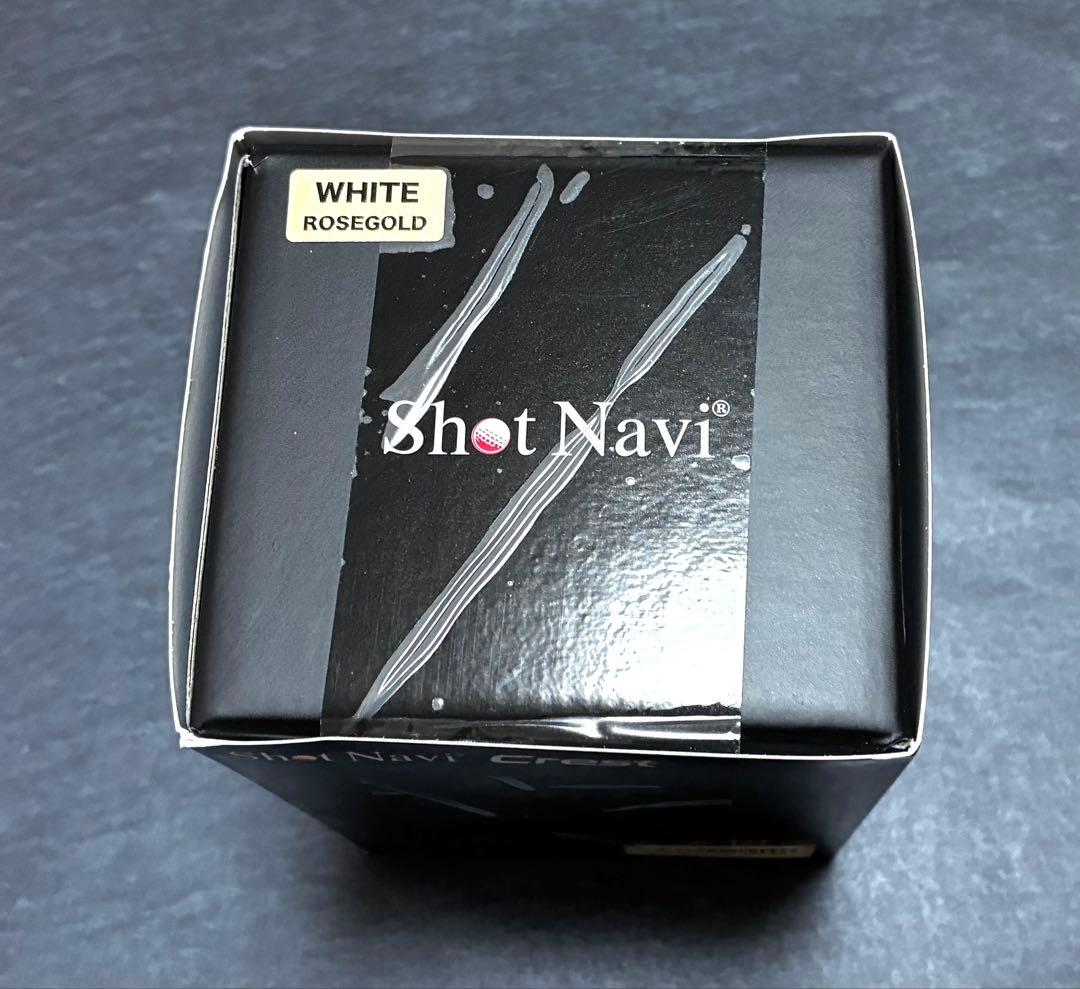 ショットナビ クレスト ホワイト×ローズゴールド