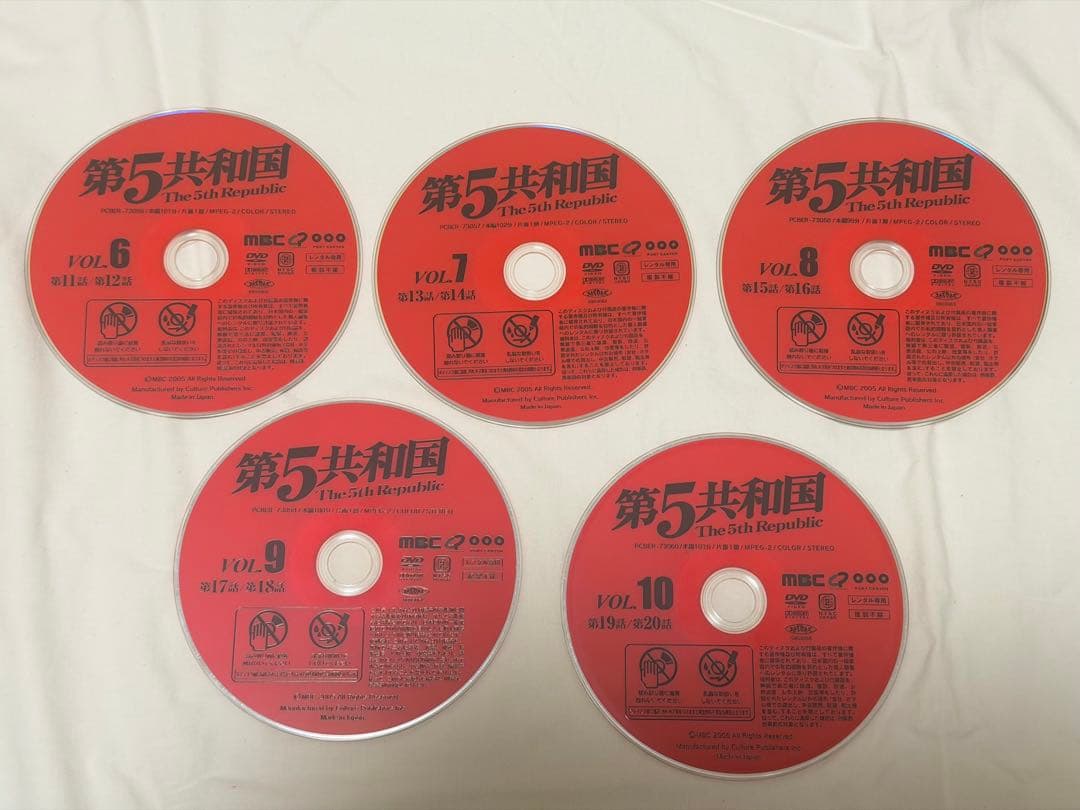 [レンタル落ち] 第5共和国 DVD 日本語字幕 全20巻セット 韓国ドラマ