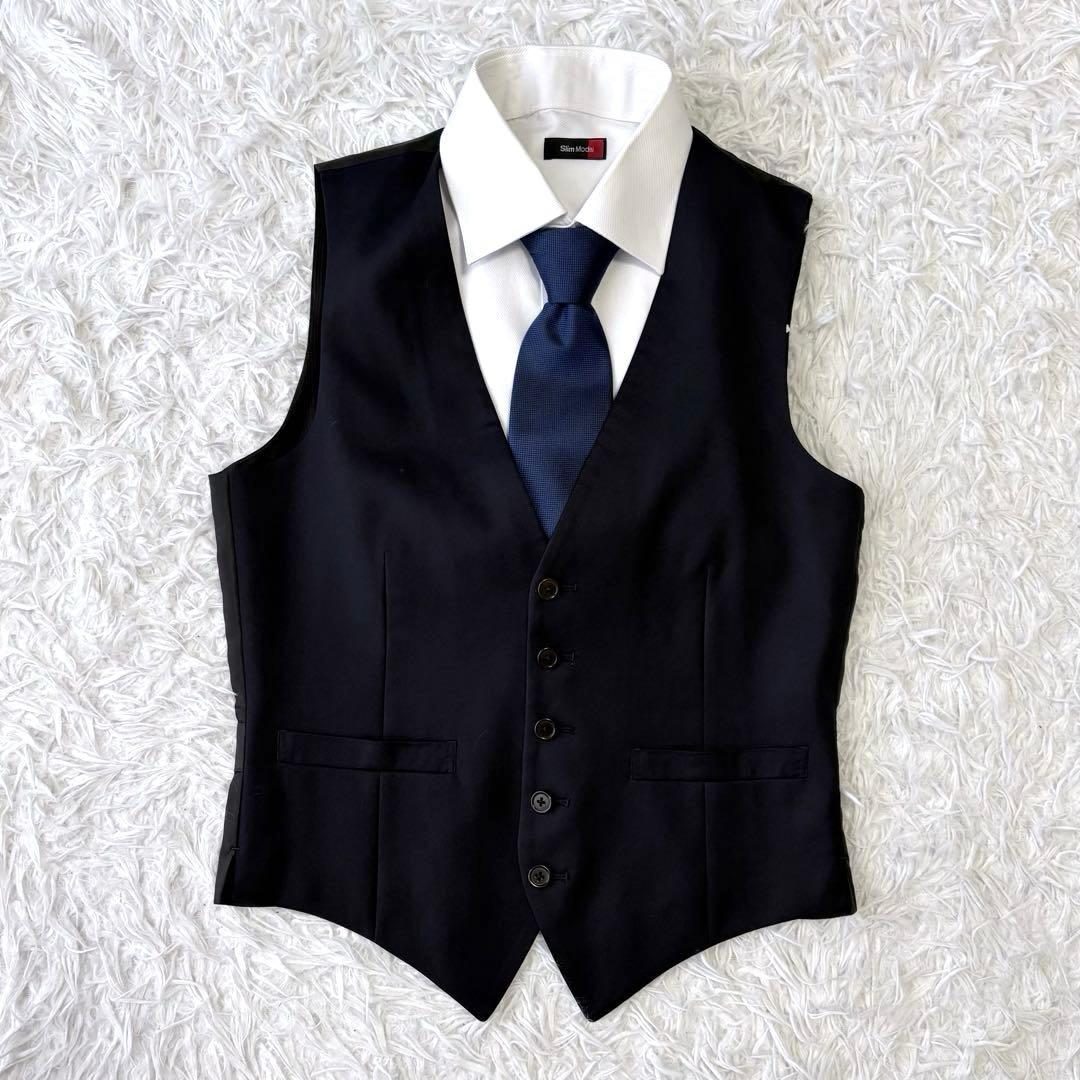 3ピース✨ホワイトレーベル ユナイテッドアローズ セットアップスーツ 紺 46