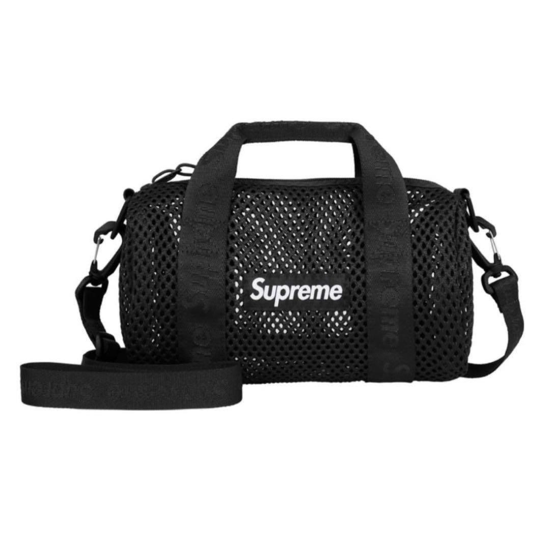 バッグ Supreme Mesh Mini Duffle Bag Black 25SS