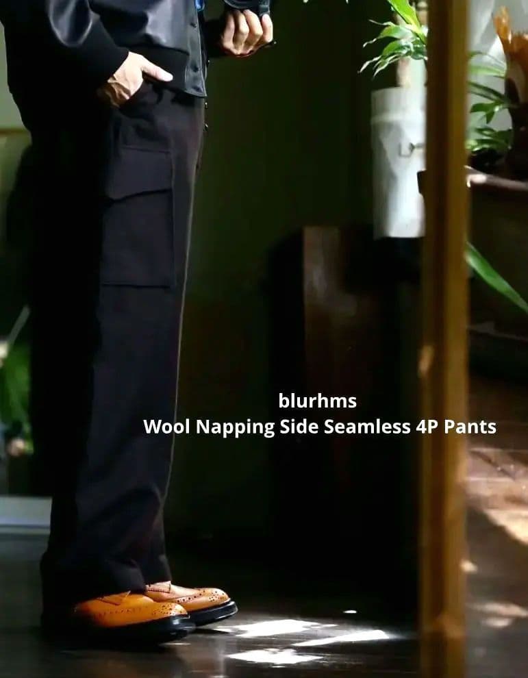 blurhms ブラームス ウールナッピングサイドシームレス4Pパンツsize2